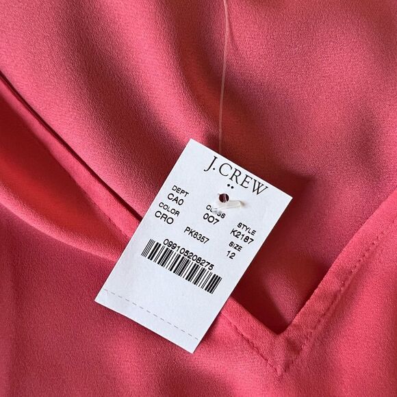 NWT J. Crew Flutter Sleeve Top - Picture 3 of 3